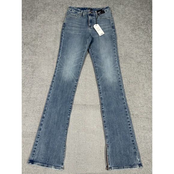 Express Jeans Womens Small 0/2/4 Blue Skyscraper Mid Rise Ultra Hyper Stretch - Picture 1 of 13